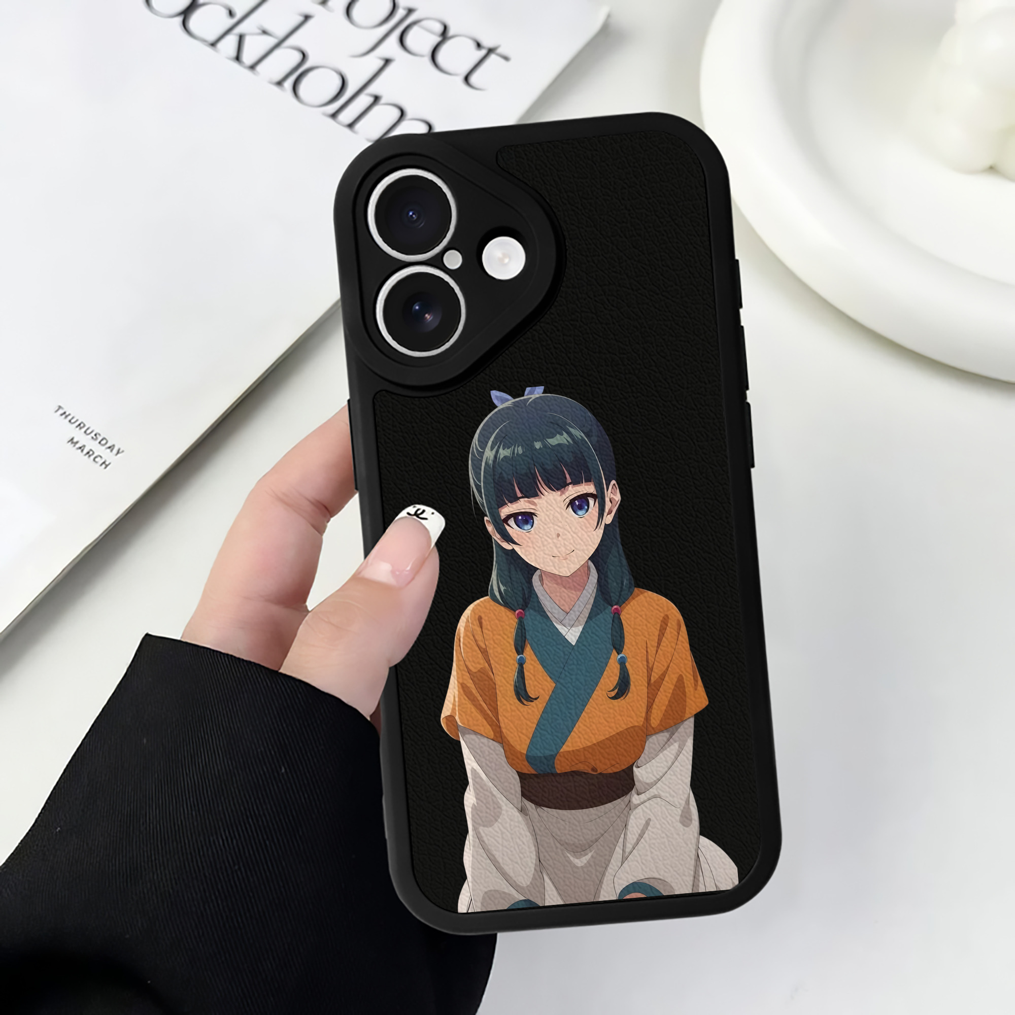 薬屋のひとりごと The Apothecary Diaries 【iPhone 16シリーズ対応】シリコンスマホケース（レザー調） 材質：シリコン